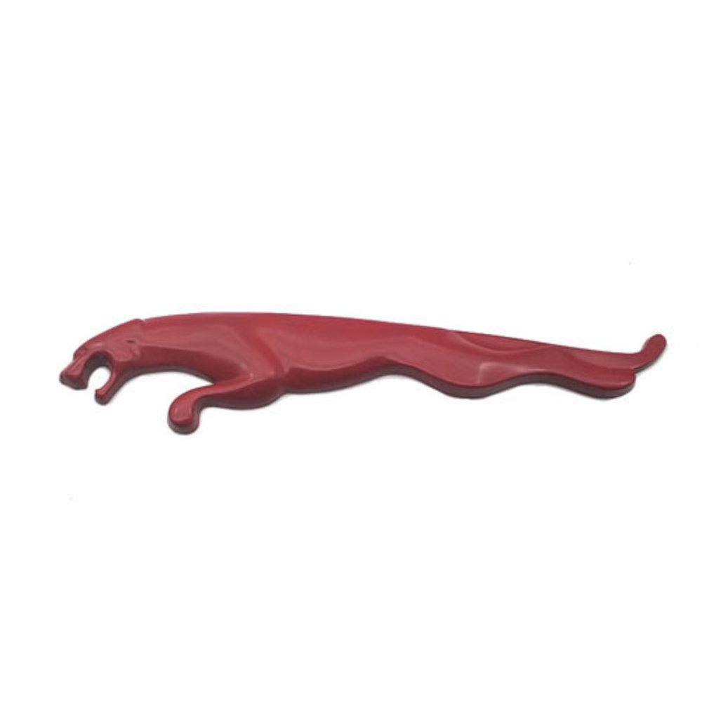 Red Classic Jaguar XE XF XJ Metal Emblem Sticker Leopard Logo Trunk Hood Dec…